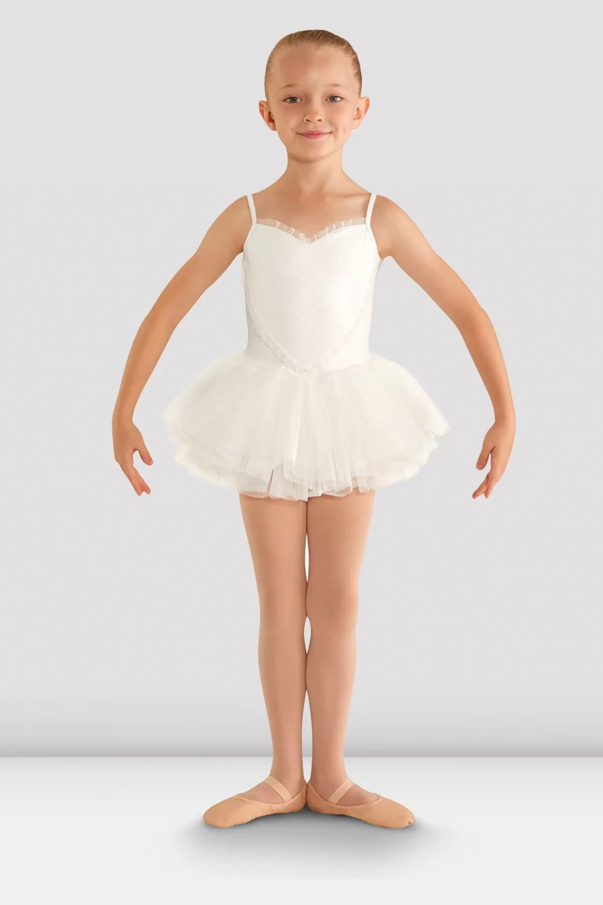 Kinder Bloch Kleider | Trikots^Tutu-Trikot für Mädchen mit Valentinstags-Motiv